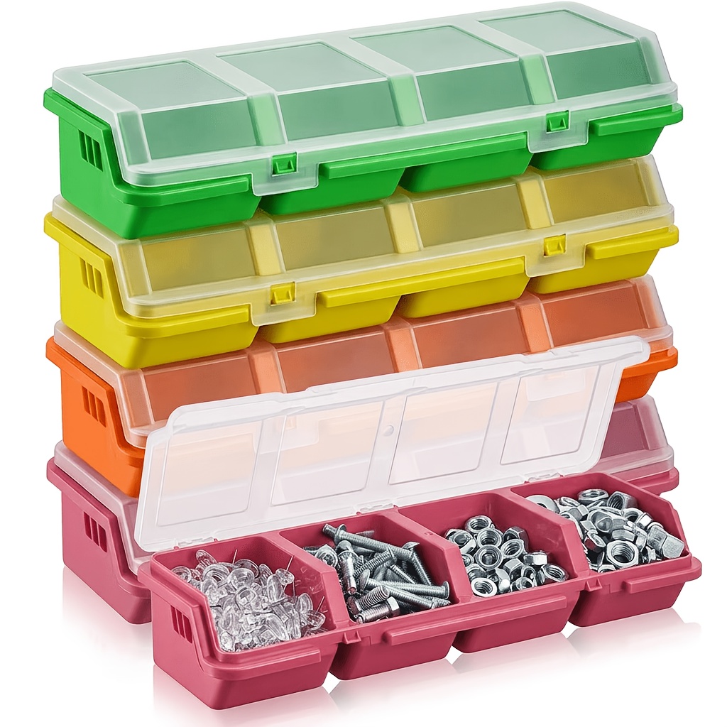 2 Pack 4 Compartments Plastic  - Fishing Equipment Organizer ulasan dan harga