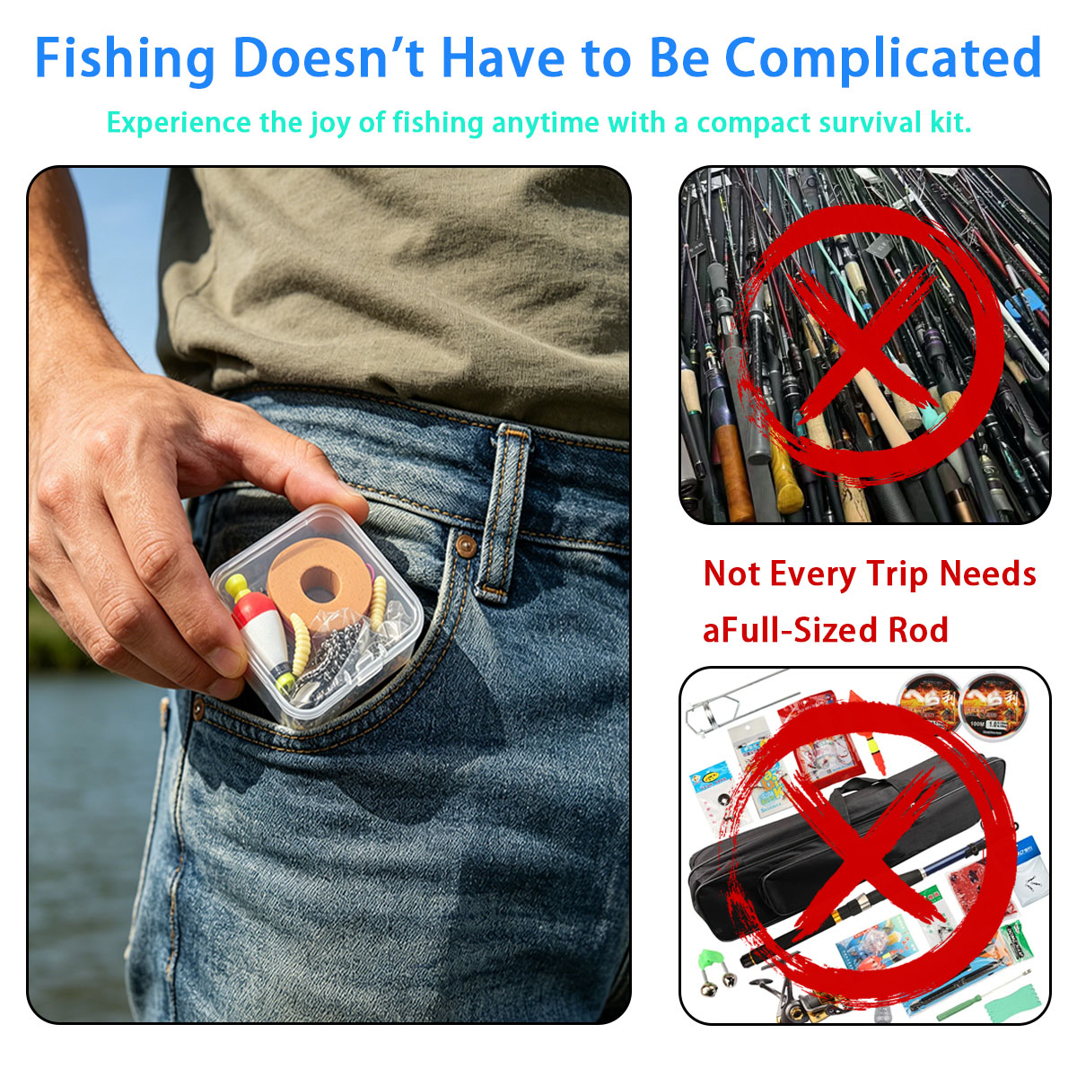 Portable Emergency Fishing Gea - Fishing Equipment Organizer ulasan dan harga