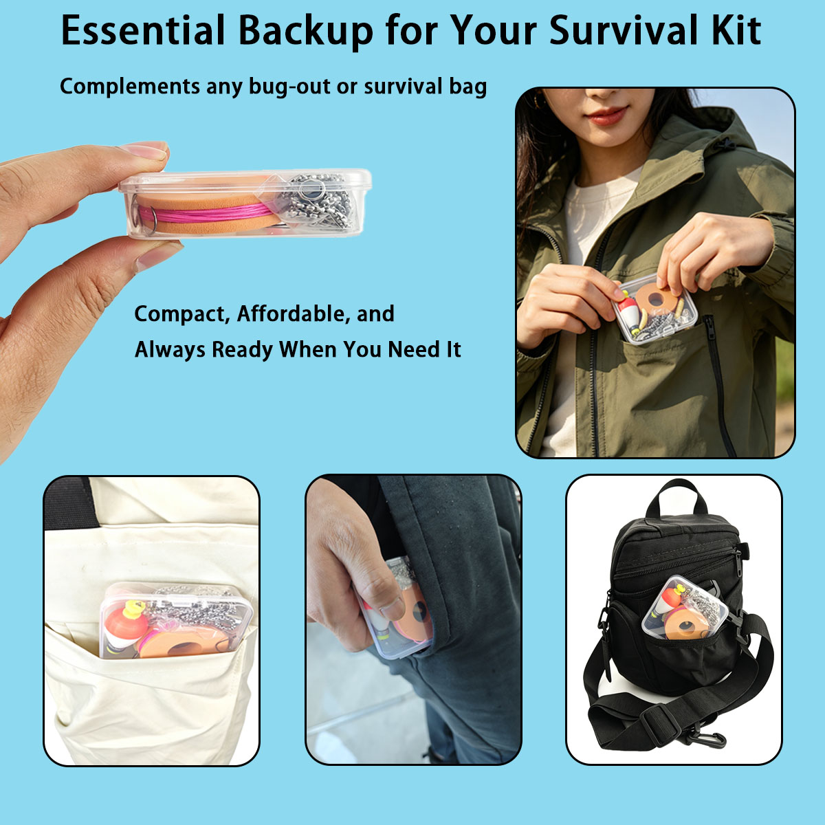 Portable Emergency Fishing Gea - Fishing Equipment Organizer ulasan dan harga