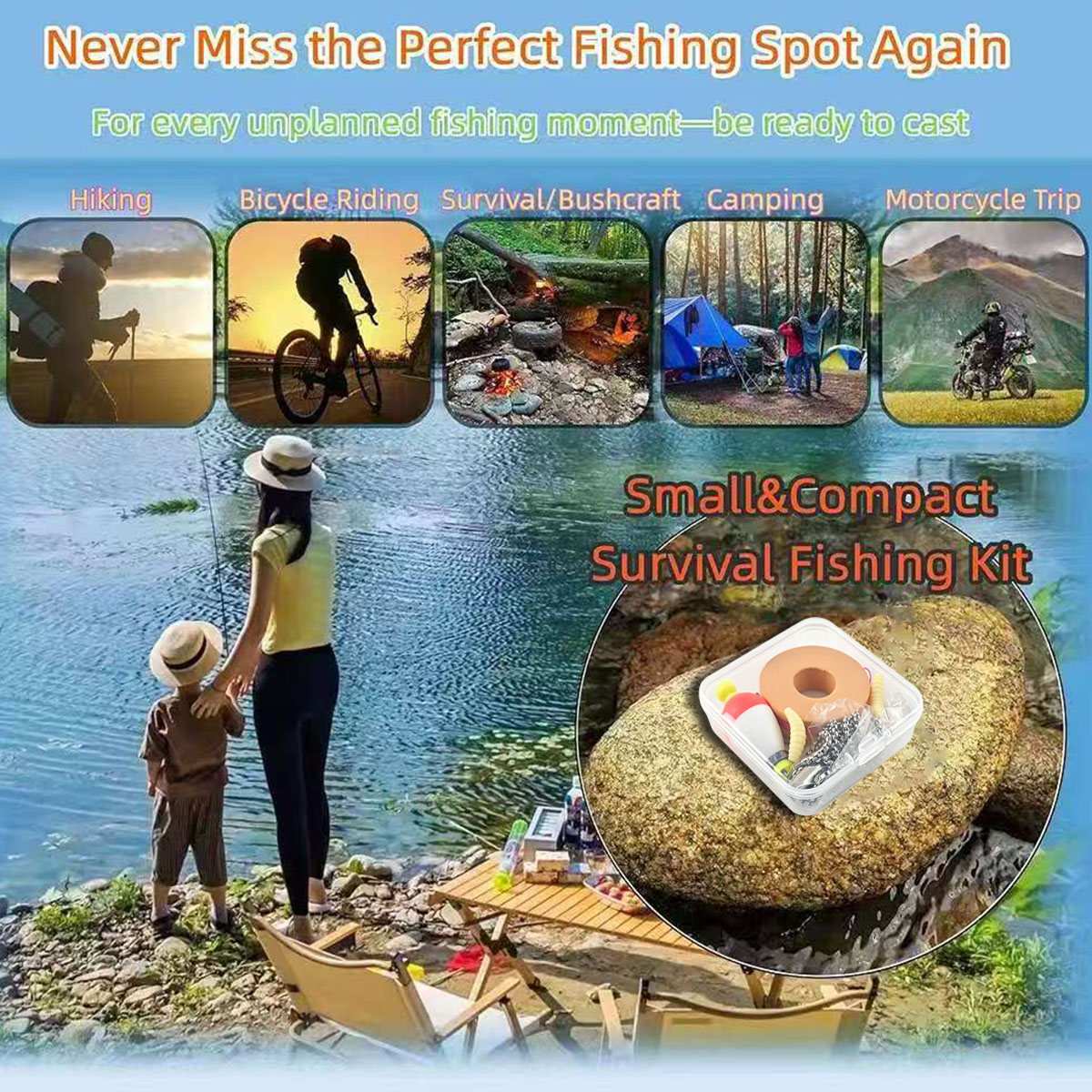 Portable Emergency Fishing Gea - Fishing Equipment Organizer ulasan dan harga