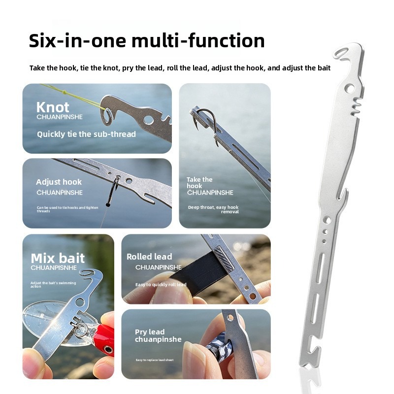 QAJTAO 4 pieces 6-in-1 stainle - Fishing Equipment Pictures ulasan dan harga