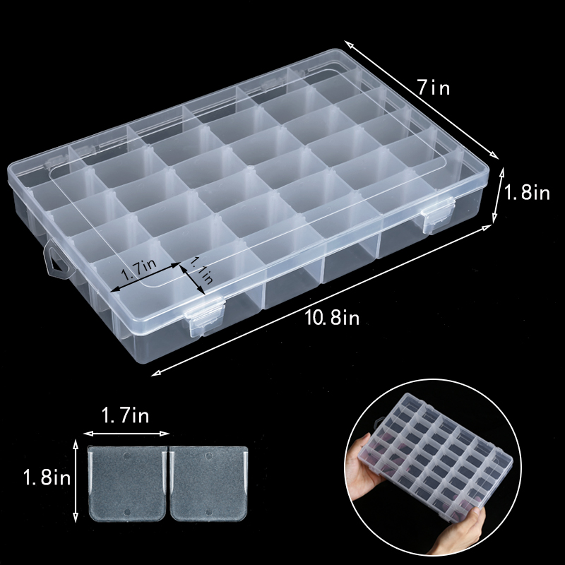 36 Grids Plastic Organizer Box - Fishing Equipment Organizer ulasan dan harga